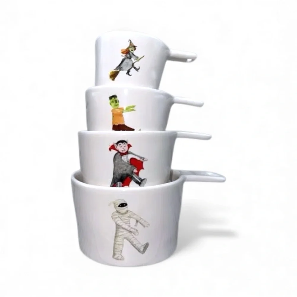 Rae Dunn Ceramic Halloween Measuring Cups